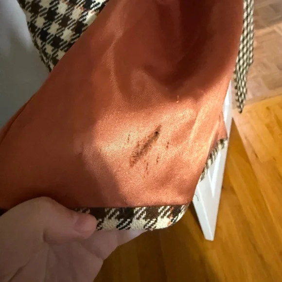 Vintage 1980’s Burberry Plaid Double-Breasted Trench Coat - wear shown in pics - Picture 8 of 15